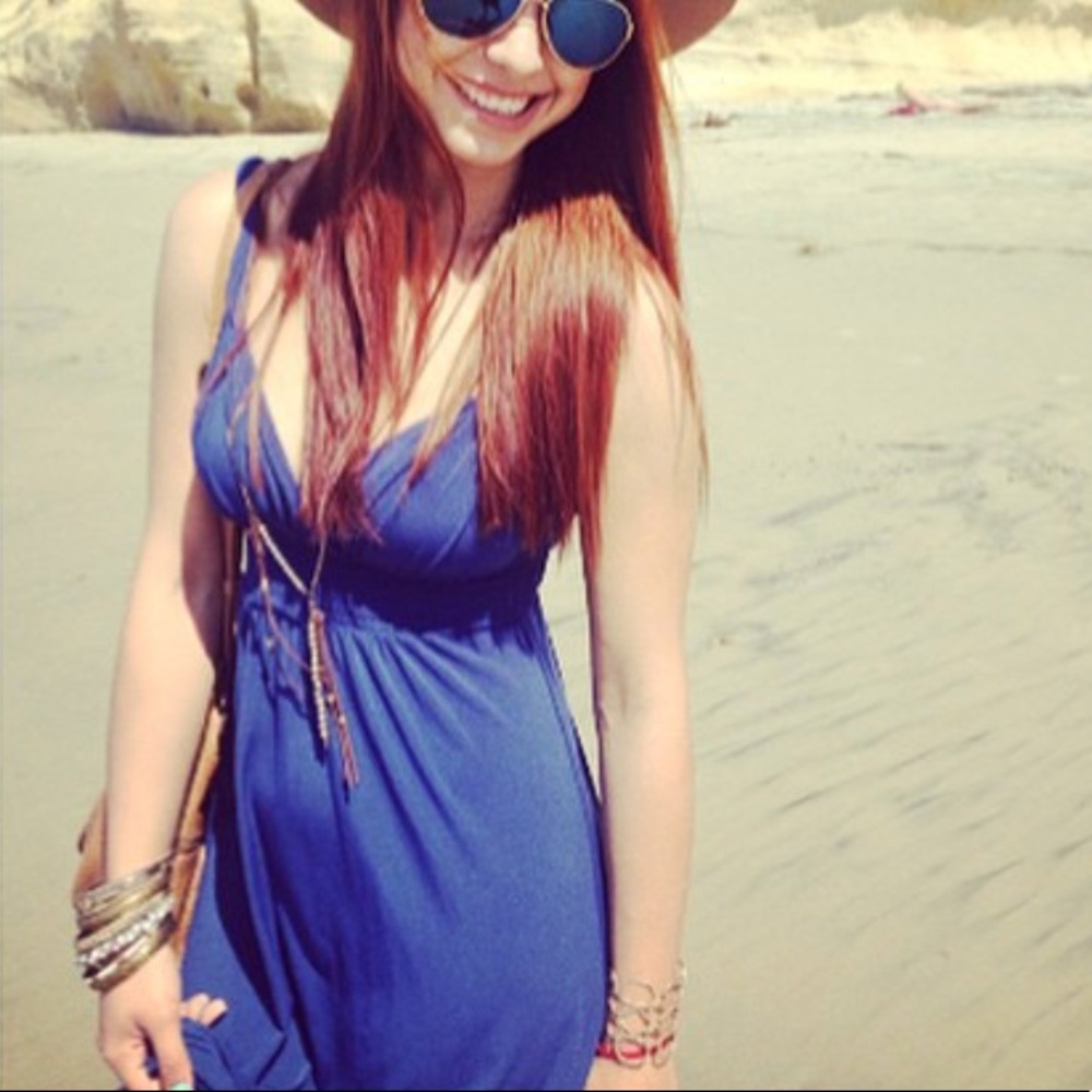 Long Blue Max & Cleo Dress